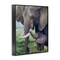 Stupell Industries Baby Elephant And Mother Framed Giclee, design by James Corwin